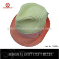 2015 Newly Design fashion cheap Paper Braid Fedora Hat